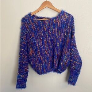 Cozy Urban Outfitters Multicolor Fuzzy Sweater